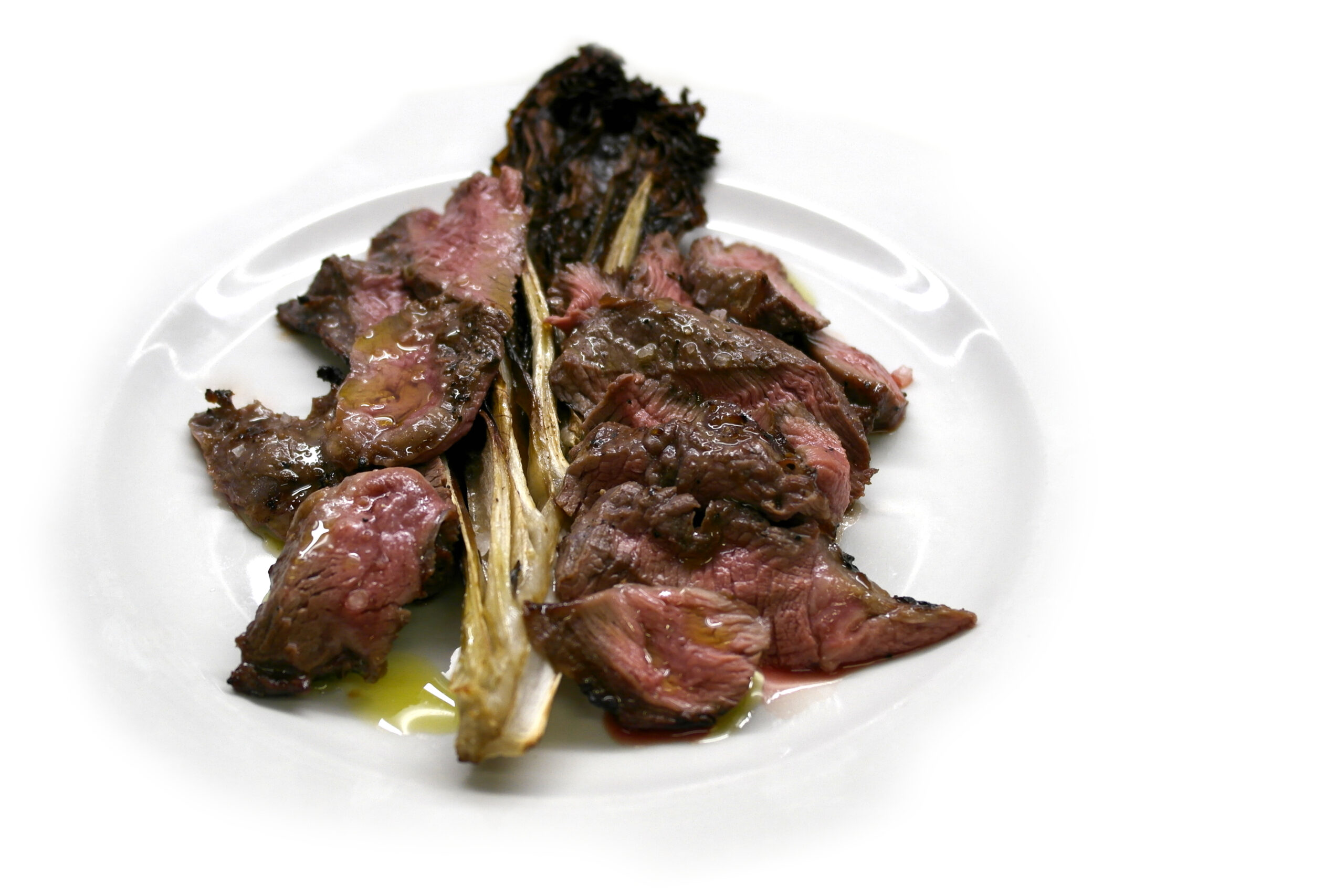 Tagliata di Pecora di Corniglio e Radicchio Rosso al Forno